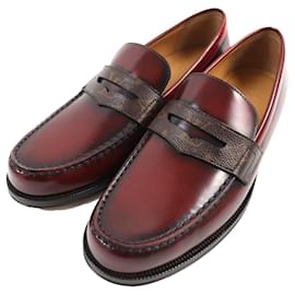 Louis Vuitton-Louis Vuitton Monogram Canvas Loafers 8.5-Brown