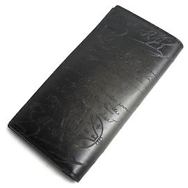 Carteira de couro Berluti Scritto NERO GRIGIO Outro