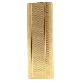 Cartier-Cartier Oval Pattern Roller Lighter Gold-Golden