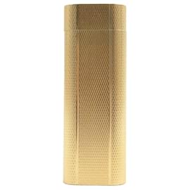 Cartier-Cartier Oval Pattern Roller Lighter Gold-Golden
