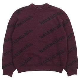 Suéter de lã e nylon com logo Balenciaga M Outro