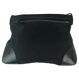 Prada-Prada Nylon Tessuto Logo Messenger Bag-Black