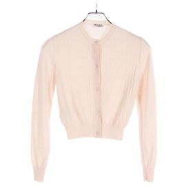 Cardigan in lana Miu Miu MMF030 Rosa