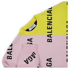 Balenciaga-Balenciaga Cotton Wool Logo Crew Neck Sweater XS-Other