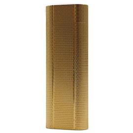 Cartier-Cartier Oval Pattern Gas Lighter Gold-Golden