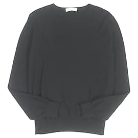 Givenchy-Givenchy Cotton Logo Knit Sweater Black XS-Black