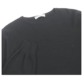 Givenchy-Givenchy Cotton Logo Knit Sweater Black XS-Black