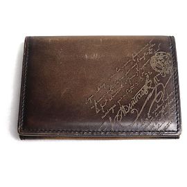 Funda para tarjetas de cuero IMBUIA Berluti Calligraphy Otro