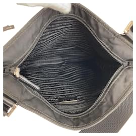 Prada-Prada Nylon Tessuto Triangle Logo Messenger Bag-Black