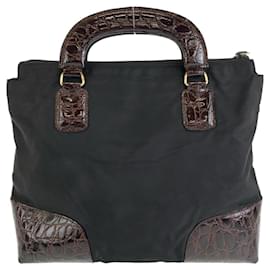Prada-Prada Vintage Tessuto Nylon Tote Bag-Black