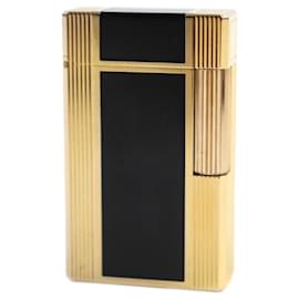 Autre Marque Dupont Lacquer Roller Gas Lighter Black Gold Black