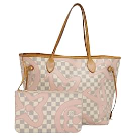 Louis Vuitton-LOUIS VUITTON Damier Azur Neverfull MM Tote Bag N41050 LV Auth 92472-Other