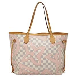 Louis Vuitton-LOUIS VUITTON Damier Azur Neverfull MM Tote Bag N41050 LV Auth 92472-Other
