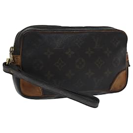 Louis Vuitton-LOUIS VUITTON Monogram Marly Dragonne PM Clutch Bag M51827 LV Auth bs18308-Monogram