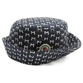 Moncler Bucket Hat Polyester Hat Navy blue