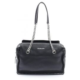 Michael Kors ASTOR Leather Shoulder Bag Black Black