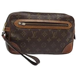 Louis Vuitton-LOUIS VUITTON Monogram Marly Dragonne GM Clutch Bag M51825 LV Auth 93720-Monogram