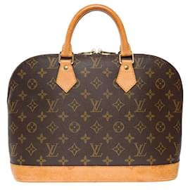 Louis Vuitton-LOUIS VUITTON Alma Bag in Brown Canvas - 102184-Brown