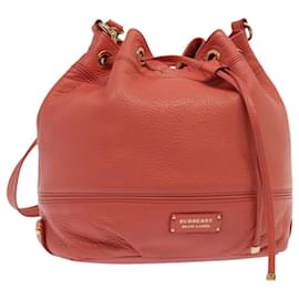 Burberry-BURBERRY Blue Label Backpack Leather Pink Auth ti2072-Pink