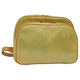 Louis Vuitton-LOUIS VUITTON Monogram Vernis Marley Backpack Gris M91038 LV Auth hk1688-Grey