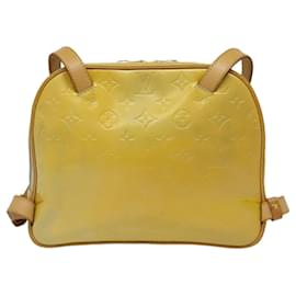 Louis Vuitton-LOUIS VUITTON Monogram Vernis Marley Backpack Gris M91038 LV Auth hk1688-Grey
