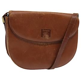 Autre Marque-Burberrys Shoulder Bag Leather Brown Auth ti2097-Brown
