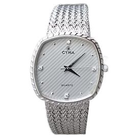 Autre Marque Relógio de quartzo retrô Cyma, ref. 604SP Suíça Prata