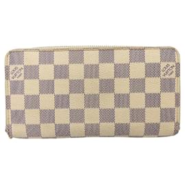 Louis Vuitton-Louis Vuitton Damier Azur Zippy Wallet-White