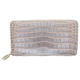 Louis Vuitton-Louis Vuitton Exotic Crocodile Zippy Wallet-Pink