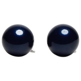 Christian Dior Orecchini tribali navy Blu navy