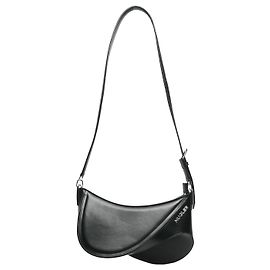 Thierry Mugler Borsa a curva spirale nera Nero