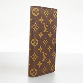 Louis Vuitton-Louis Vuitton Long Wallet Monogram Portefeuille Brazza-Brown