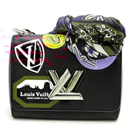 Louis Vuitton-Louis Vuitton Twist PM World Tour Shoulder Bag-Black
