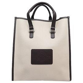 NOVE BOLSA DE MÃO PATEK PHILIPPE A VIAGEM EM COURO E CANVAS BEGE BOLSA TOTE Bege
