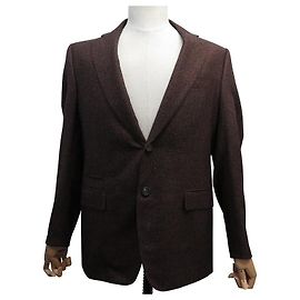 NINE BERLUTI BLAZER TORTONA IN BROWN WOOL SIZE 50 M WOOL JACKET VEST Brown