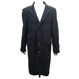 NINE ERIC BOMPARD LONG COAT IN BLACK CASHMERE Black