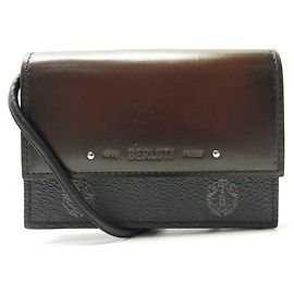NUOVA POCHETTE BERLUTI TRAVELER GULLIVER IN PELLE E CANVAS CON TRACOLLA Altro