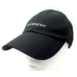 NUEVA GORRA GIVENCHY BPZ022P0C4 LOGO BORDADO EN ALGODÓN NEGRO NUEVA GORRA NEGRA Negro