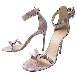 NEUN CHRISTIAN DIOR PUMPS 37 AUS ROSA PYTHONLEDER Pink