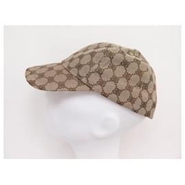 Balenciaga-NINE BALENCIAGA X GUCCI HACKER PROJECT 680717 JACQUARD CANVAS CAPS-Beige
