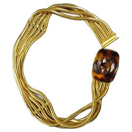 Cinto Chanel Dourado de Aço Dourado