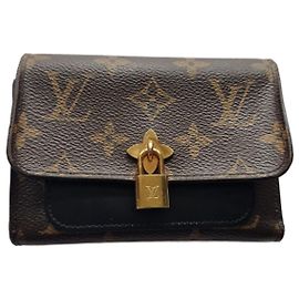 Louis Vuitton Black Monogram Flower Compact Wallet M62578 Monogram