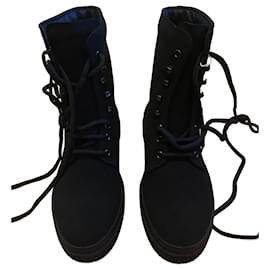 Tod's-TOD’S suede black boots-Black