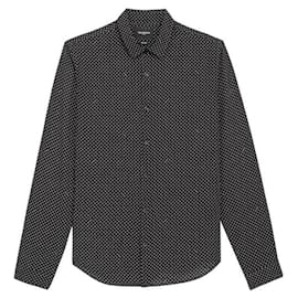 The Kooples-The Kooples men's new viscose shirt size L-Black
