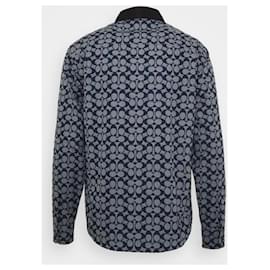 Coach-Coach Casual Shirt Logo Print New XL-Blue