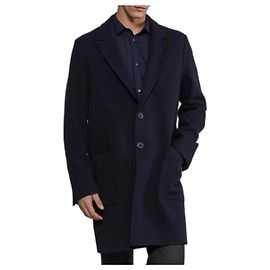 Zapa Paris men's blue wool coat Blue