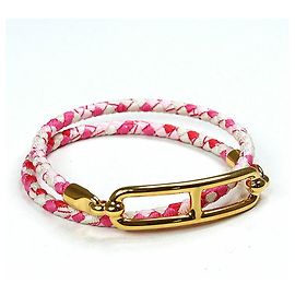Bracciale in seta Hermès Multicolore D'oro