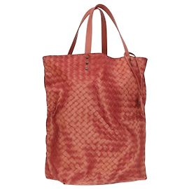 Autre Marque Bolsa Tote de nylon laranja Auth 92721 da Bottega Veneta Laranja