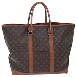Louis Vuitton-LOUIS VUITTON Monogram Sac Weekend GM Tote Bag M42420 LV Auth 93792-Monogram