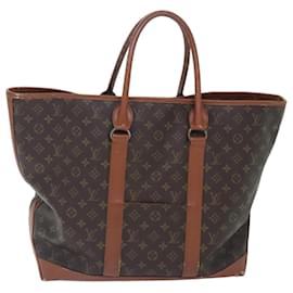 Louis Vuitton-LOUIS VUITTON Monogram Sac Weekend GM Tote Bag M42420 LV Auth 93792-Monogram